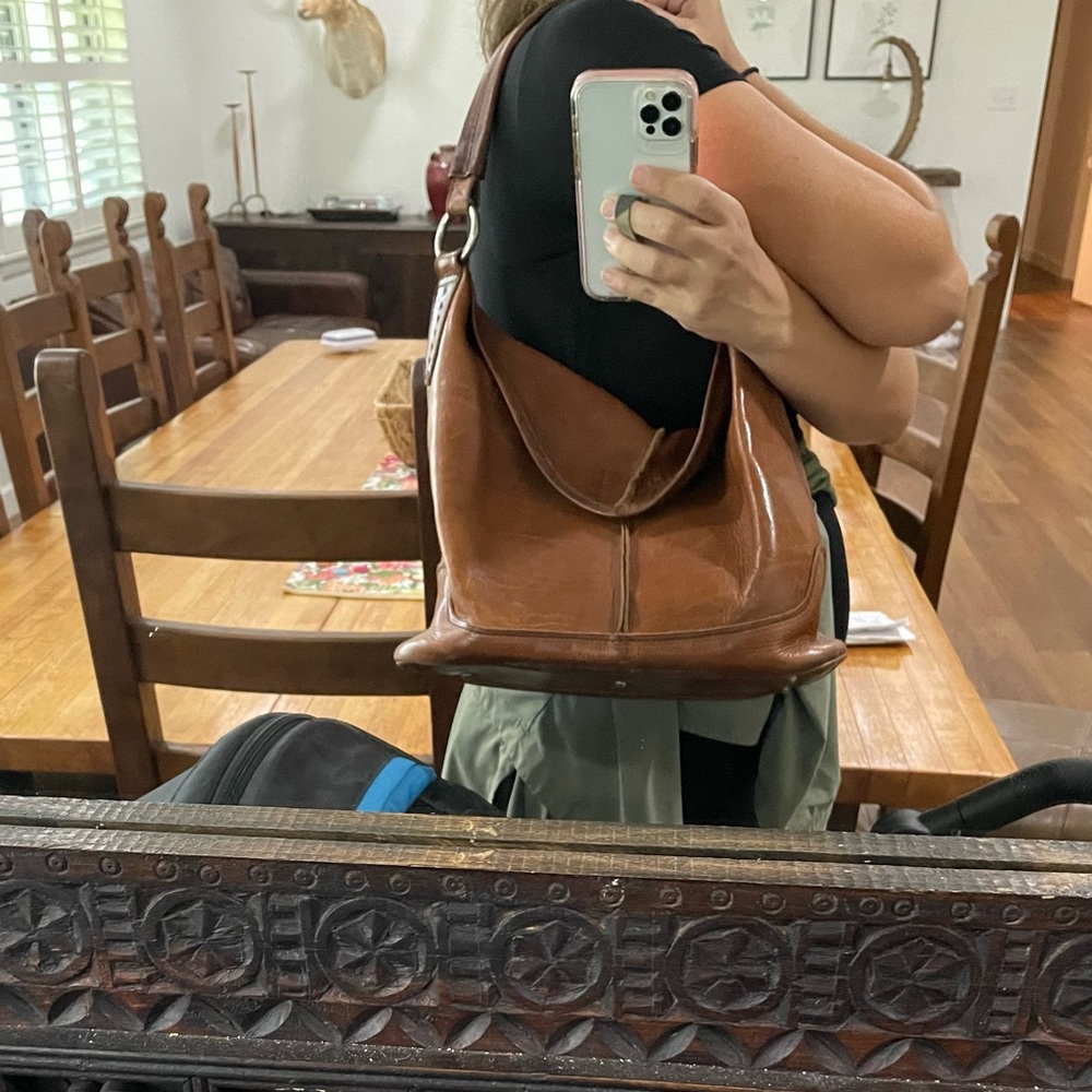 Frye leather hobo purse